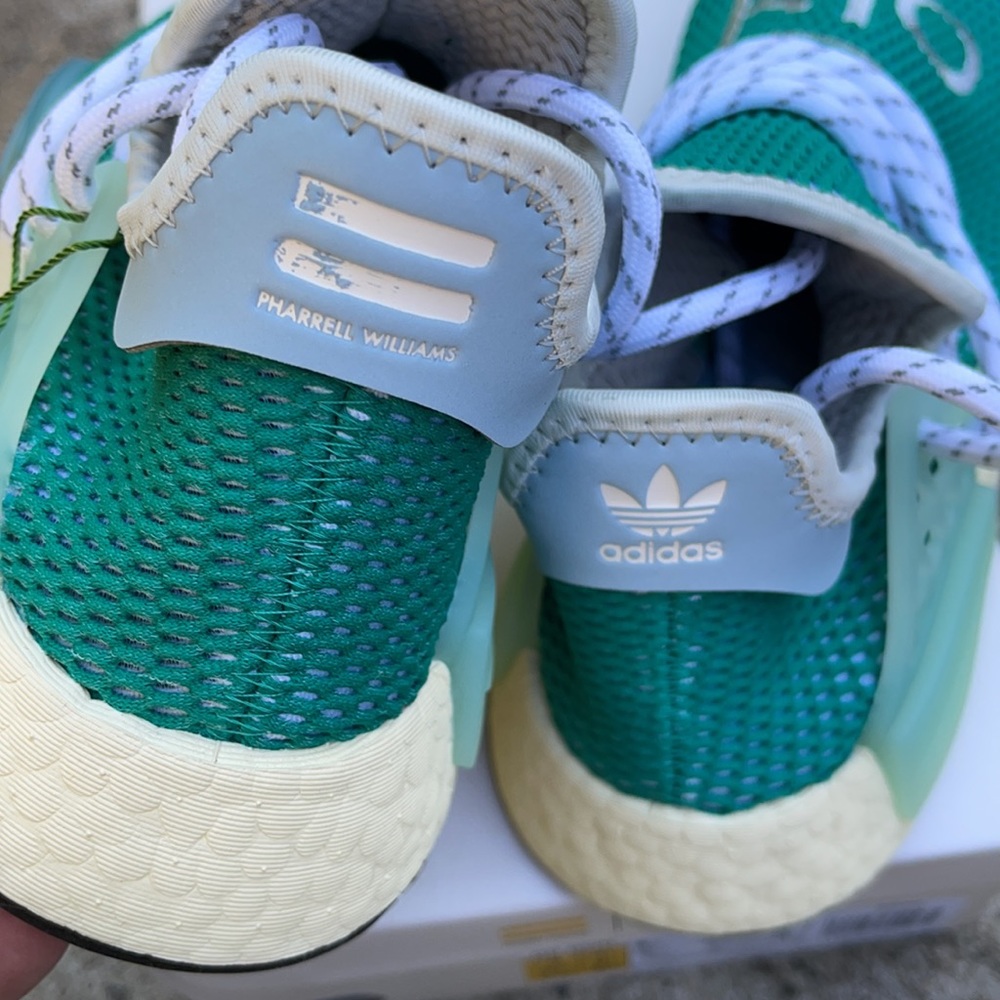 ADIDAS NMD Hu PHARRELL Dash Green 💯 Authentic - Picture 7 of 12